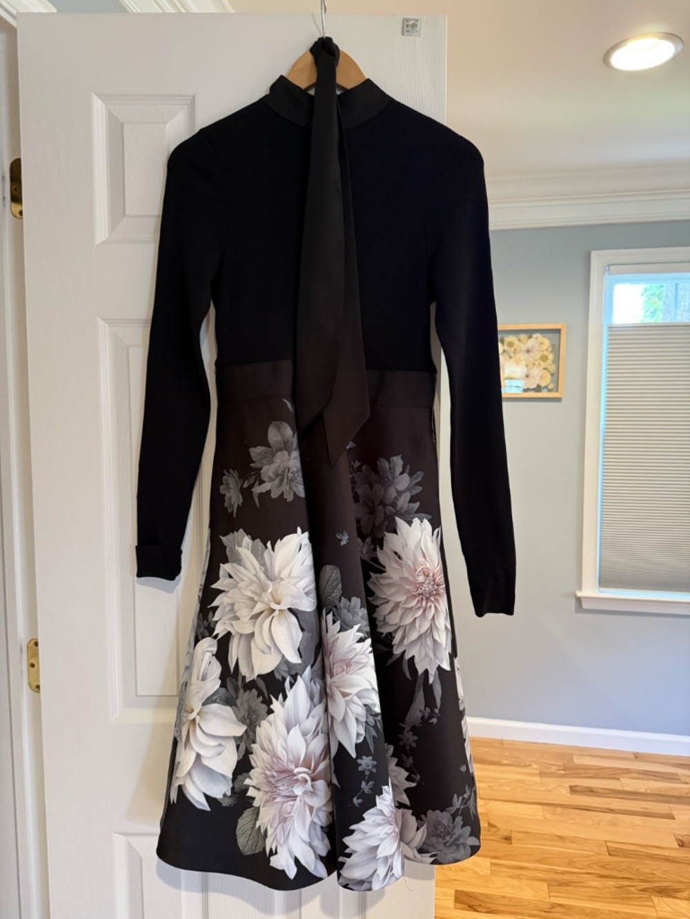 Ted Baker Floral Long Sleeve Midi Dress - Picture 2 of 7